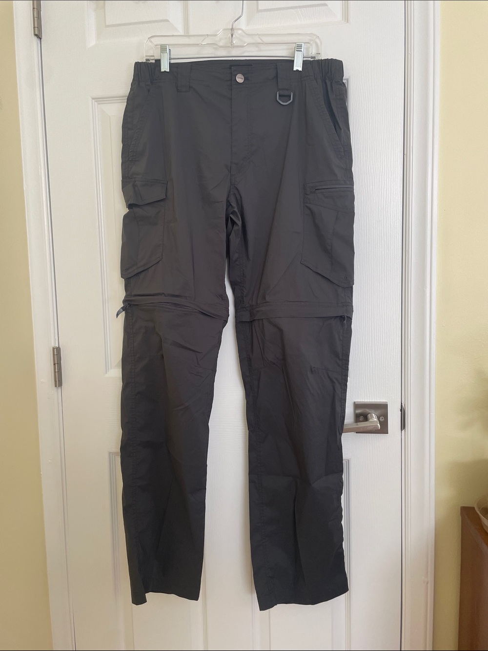 Men's Black Convertible Hiking Pants